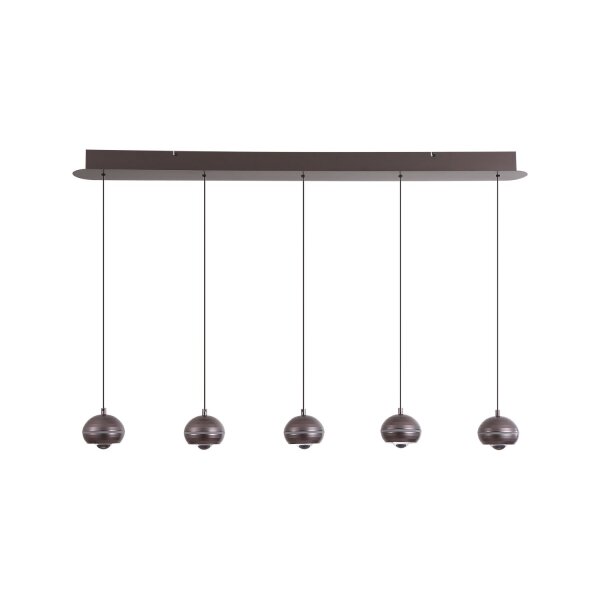 LED Hängelampe 2700-4000K Metall Schwarz-Nickel 115 cm