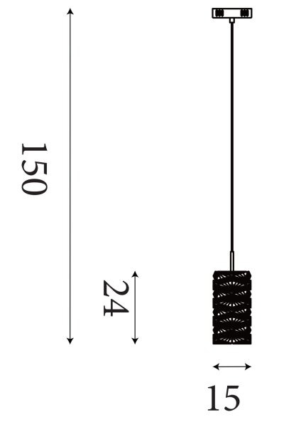 LED Pendelleuchte 4000K Kristallglas Chrom Ø15 cm