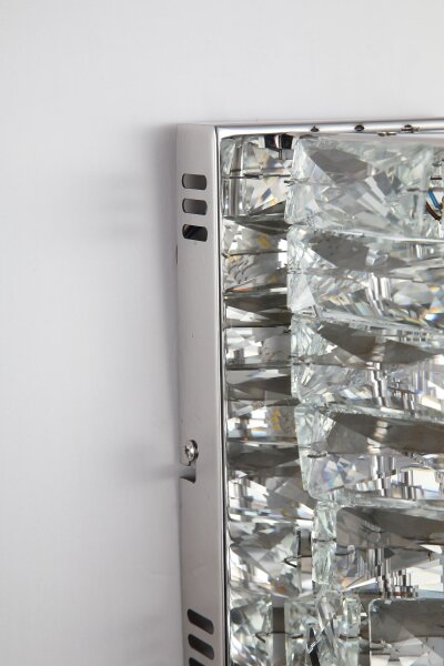 LED Wandleuchte 4000K Kristallglas Chrom T:14,5 cm