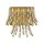 Wandleuchte Glas Metall Kristall Gold matt E14 T:19 cm
