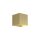 Wandlampe Up Down Aluminium Gold G9 H:9,7 cm eloxiert