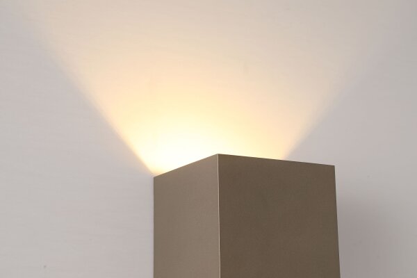 Wandleuchte Up Down Aluminium Bronze-Braun G9 T:9,7 cm