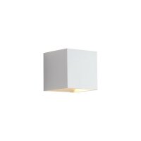 Wandlampe Up Down Aluminium Sandwei&szlig; G9 B:9,7 cm W&uuml;rfel
