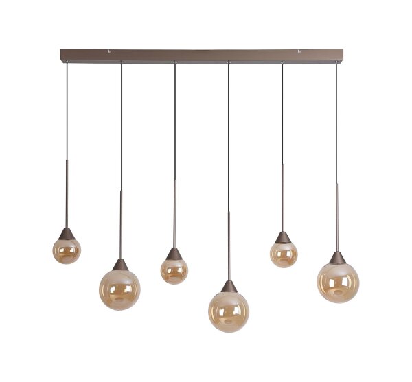 LED Hängelampe dimmbar 2700-4000K Bronze Champagner