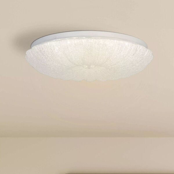 LED Deckenleuchte dimmbar 3000-6500K Kristall Weiß