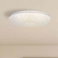 LED Deckenleuchte dimmbar 3000-6500K Kristall Wei&szlig;