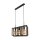 Pendelleuchte Metall Sandschwarz E27 L:86 cm Retro