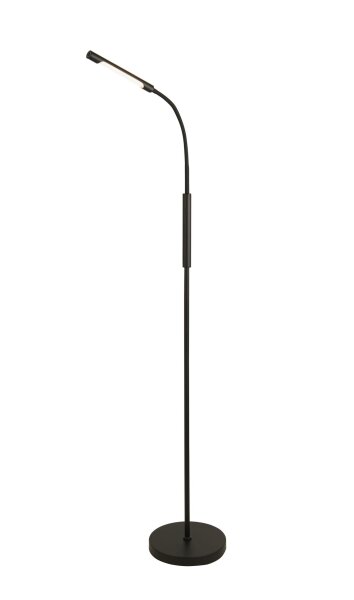 LED Stehleuchte Touchdimmer 3000K Metall Schwarz 339 lm