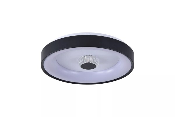 LED Deckenleuchte dimmbar 3000K Metall Schwarz Ø38,5 cm