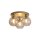 Deckenleuchte Glas Metall Gold Champagner E27 Ø37,5 cm
