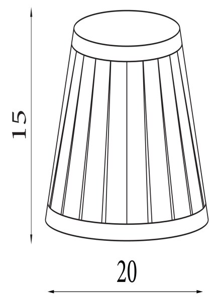 Lampenschirm Seide Weiß E14 E27 H:15 cm Plissee Loft