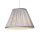 Lampenschirm Seide Silber E14 E27 Ø30 cm Plissee Loft