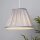 Lampenschirm Seide Silber E14 E27 Ø30 cm Plissee Loft