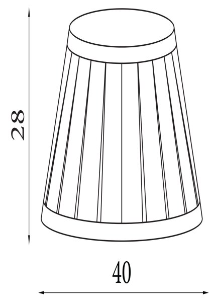 Lampenschirm Seide Anthrazit E14 E27 Ø40 cm Plissee