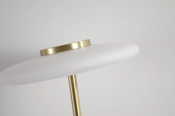 LED Tischleuchte Touchdimmer 3000K Glas Messing H:40 cm