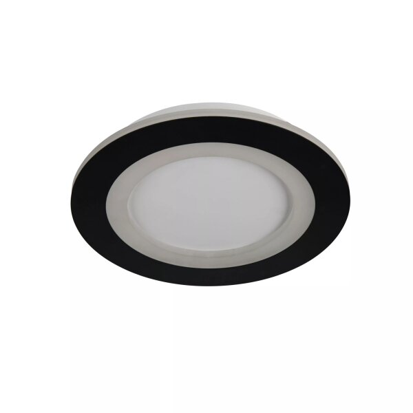 LED Deckenleuchte dimmbar 3000-6500K Schwarz Ø25 cm