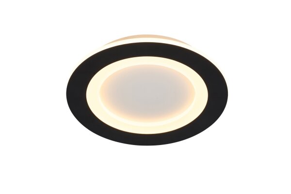 LED Deckenlampe Fernbedienung 3000-6500K Schwarz Ø39 cm