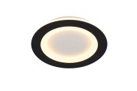 LED Deckenlampe Fernbedienung 3000-6500K Schwarz &Oslash;39 cm