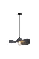 Pendelleuchte Metall Filz Schwarz E27 L:47 cm modern