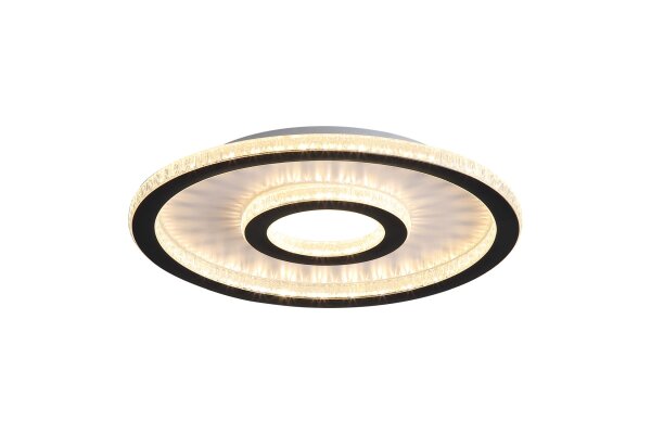 LED Deckenleuchte dimmbar 3000K Metall Schwarz Ø35 cm