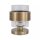 Tischleuchte Glas Messing Antik E27 H:23,8 cm Modern