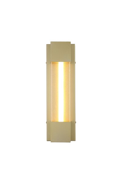 LED Wandleuchte 3000K Edelstahl Gold IP44 H:40 cm