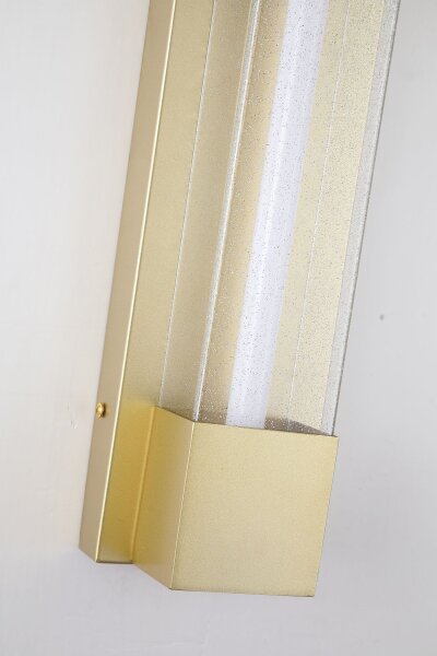 LED Wandleuchte 3000K Edelstahl Gold IP44 H:40 cm