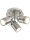 Deckenspot flexibel Silber GU10 IP44 Ø28 cm 3-flammig