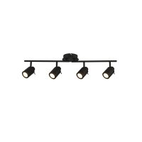 Deckenstrahler flexibel Metall Schwarz GU10 IP44 modern