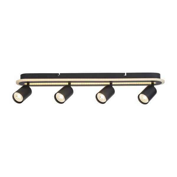 Deckenstrahler drehbar Metall Schwarz GU10 L:68 cm