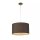 Hängelampe Stoffschirm Messing Antik E27 Ø21 cm Loft