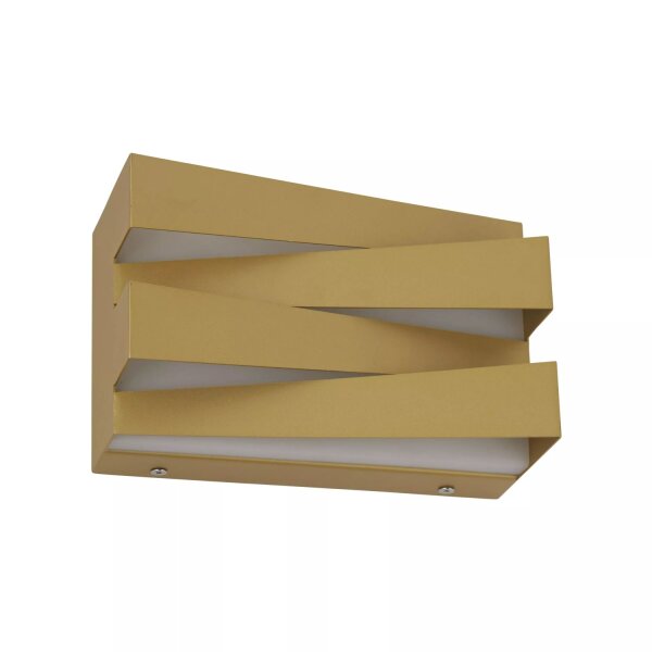 LED Wandlampe 3000K Metall Messing H:12,5 cm 1448 lm