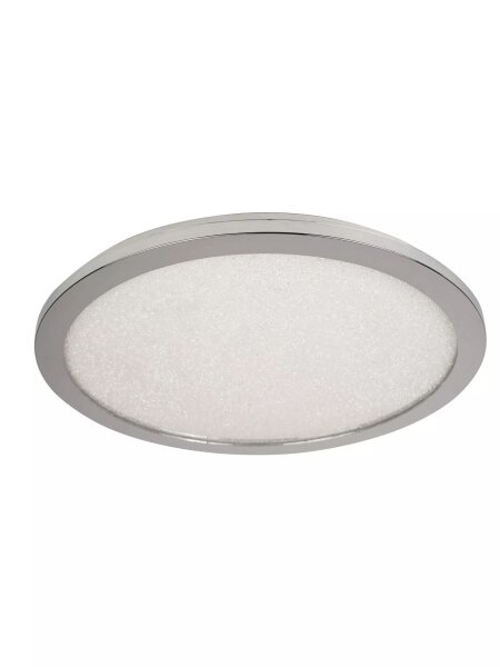 LED Deckenlampe 4000K Kristall Chrom IP44 Ø40 cm rund