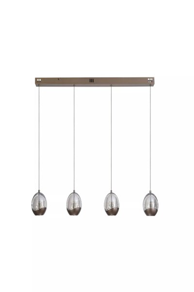 LED Pendelleuchte 3000K Glas Bronze-Braun Champagner
