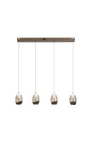 LED Pendelleuchte 3000K Glas Bronze-Braun Champagner