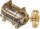 Wetterfeste Wandlampe SKIATHOS Messing Maritim IP64