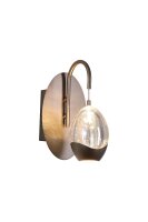 LED Wandlampe 3000K Glas Metall Bronze-Braun Champagner