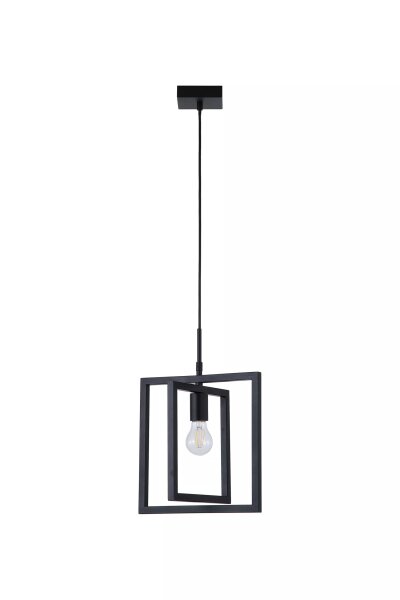 Hängelampe Metall Sandschwarz E27 L:29,5 cm Retro