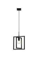 Hängelampe Metall Sandschwarz E27 L:29,5 cm Retro
