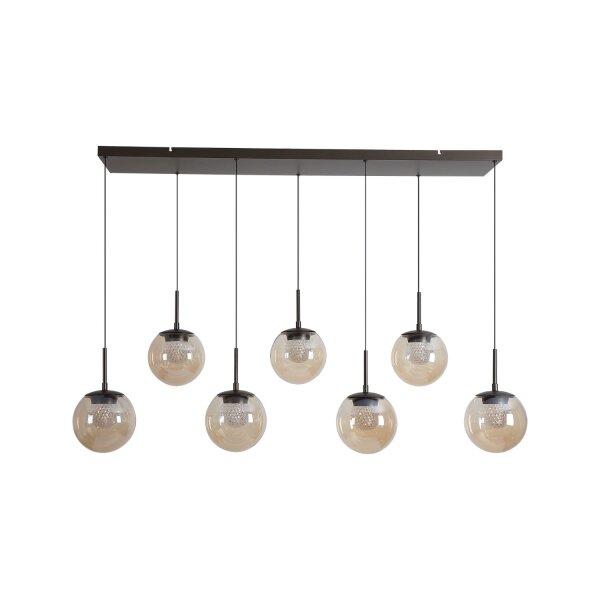 LED Hängelampe 3000K Glas Bronze Champagner L:23 cm