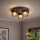 LED Deckenlampe 3000K Glas Bronze Champagner H:19 cm