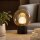 LED Tischlampe dimmbar 3000K Glas Bronze Champagner