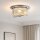 Deckenlampe Glas Metall Chrom E14 IP44 Ø35 cm Zylinder