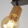 Deckenspot verstellbar Gummiholz Schwarz E27 L:91,5 cm