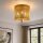 Deckenlampe Metall Gold E14 B:30 cm 3-flammig Zylinder