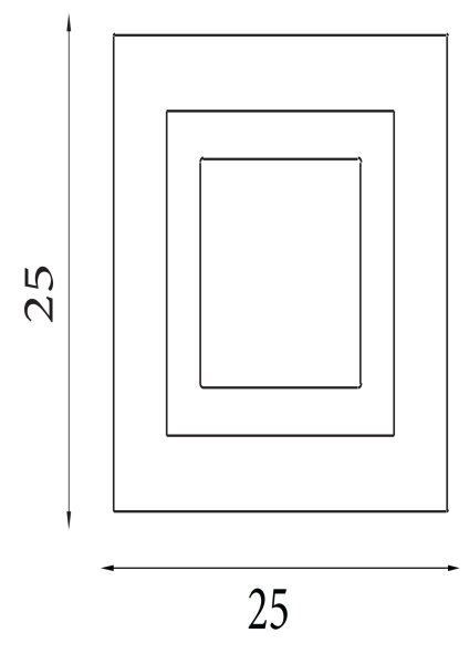 LED Deckenleuchte dimmbar 3000-6500K Schwarz L:25 cm