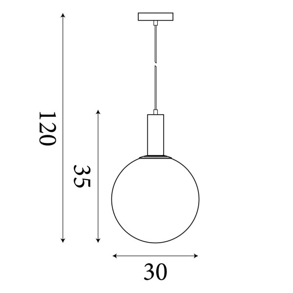 Hängelampe Glas Metall Bronze-Braun Rot GU10 Ø30 cm