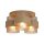 Deckenlampe Glas Sandfarben Bernstein E27 L:22 cm