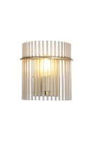 Wandleuchte Glas Metall Gold Champagner E27 B:25 cm