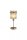 Tischleuchte Schalter Glas Metall Gold Champagner E14